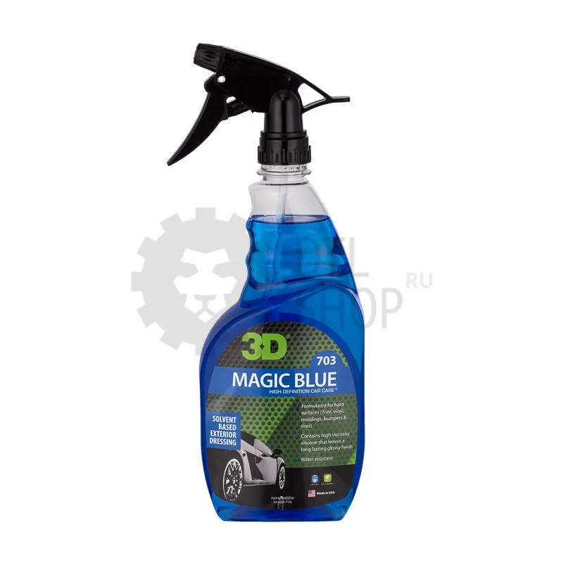 3D Magic Blue - Средство для чернения шин, 710 мл - 1