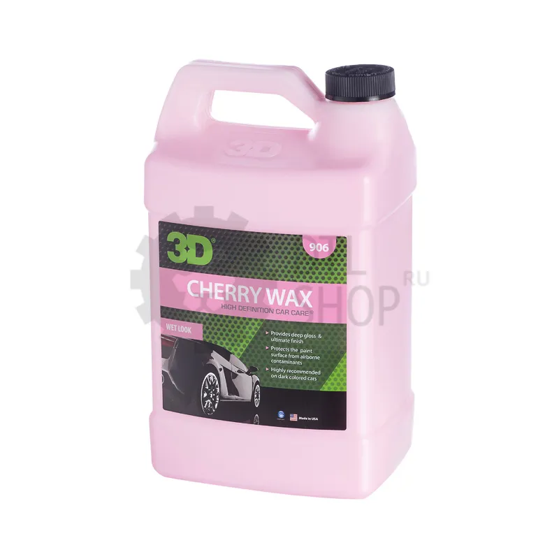 3D Cherry Wax - Воск для ручного и автоматического нанесения, 3.78 л - 1