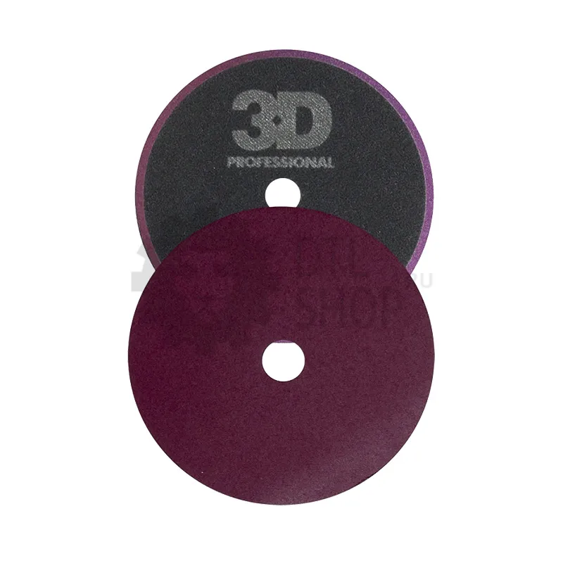 3D Dark Purple Spider Cutting Pad - Полировальный круг поролоновый, режущий, бордовый, 140 мм - 1