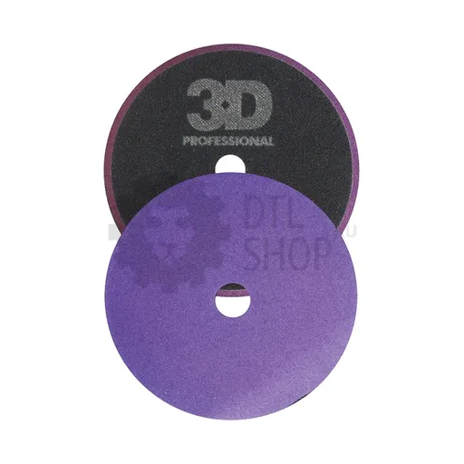 3D Light Purple Spider Polishing Pad - Полировальный круг поролоновый, режущий, бордовый, 140 мм - 1