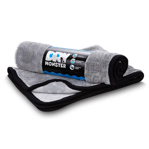 Dry Monster Dry Monster - полотенце из микрофибры, серое, 520 гр/м, 55х75 см - 1