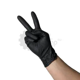 Jeta Pro Ультрапрочные нитриловые перчатки черного цвета, размер M, 50 шт