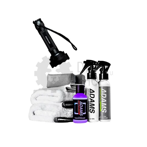 Adam's Polishes UV Ceramic Paint Coating Kit With Light - УФ Керамическое покрытие для кузова, набор с фонарем, 50 мл - 1