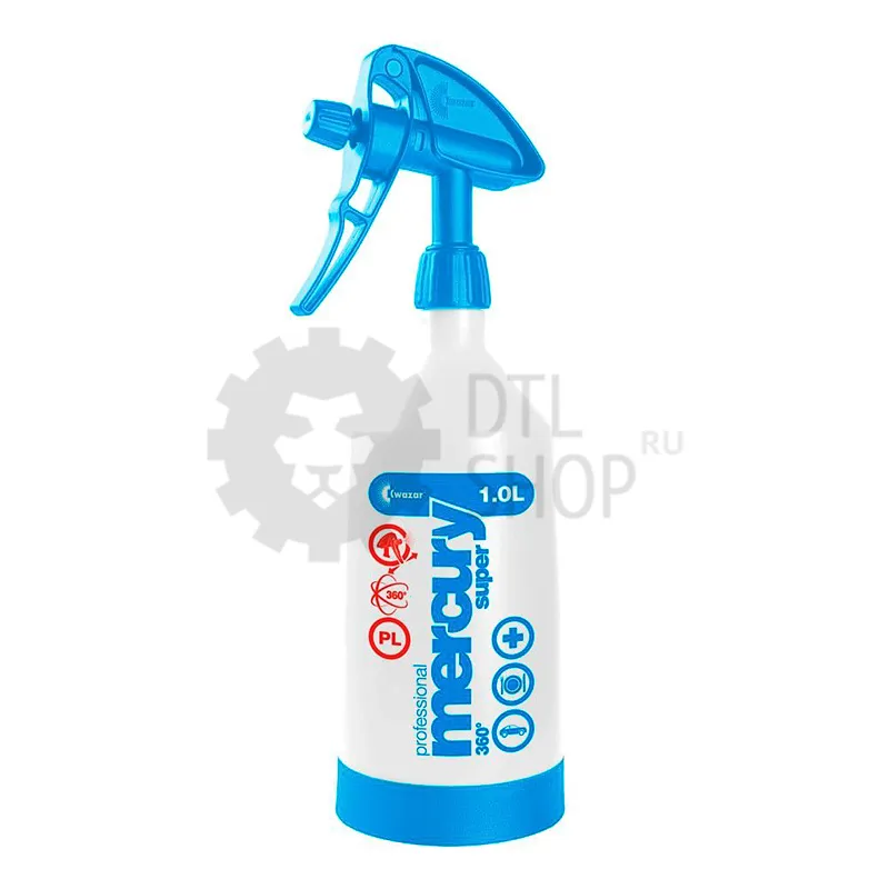Kwazar Mercury SUPER PRO+ 360 - Курковый распылитель Viton, голубой, 1 л - 1