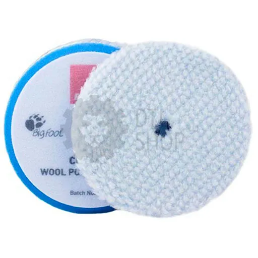 RUPES Полировальный диск мех жесткий, голубой, липучка, 80/90 мм - 1