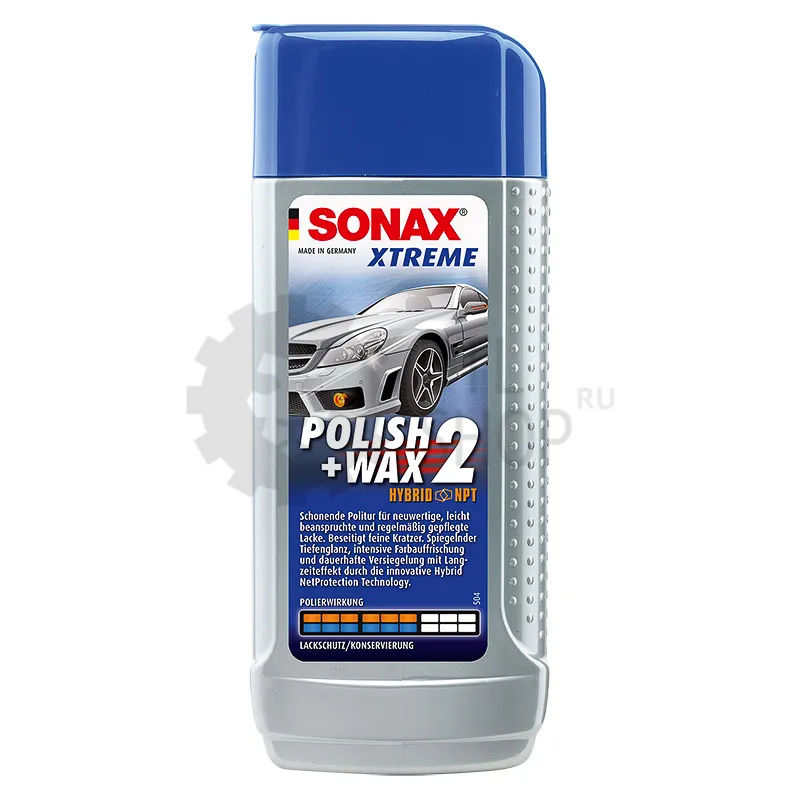 Sonax Xtreme Polish+Wax 2 - Полироль для новых покрытий, 250 мл - 1