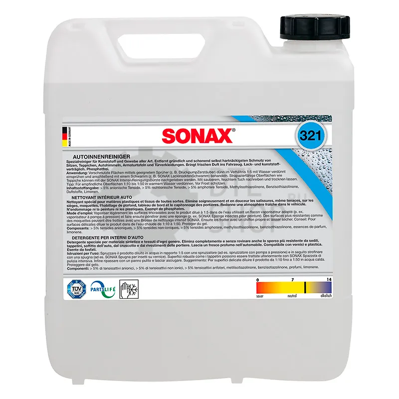 Sonax Autoinnenreiniger - Очиститель для салона универсальный, 10 л - 1