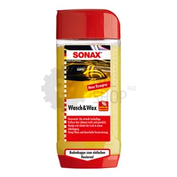 Sonax Wash & Wax - Автошампунь-концентрат с воском, 500 мл