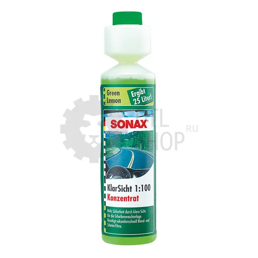 Sonax Clear View - Стеклоомыватель концентрат 1:100, (зеленый лимон), 250 мл - 1
