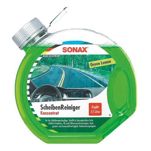 Sonax Clear View - Стеклоомыватель концентрат аромат 1:4, (зеленый лимон), 3 л - 1