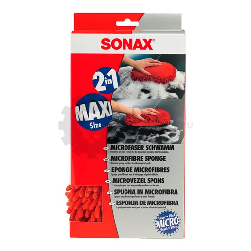 Sonax Microfiber Sponge - Губка из микрофибры для мойки автомобиля - 1