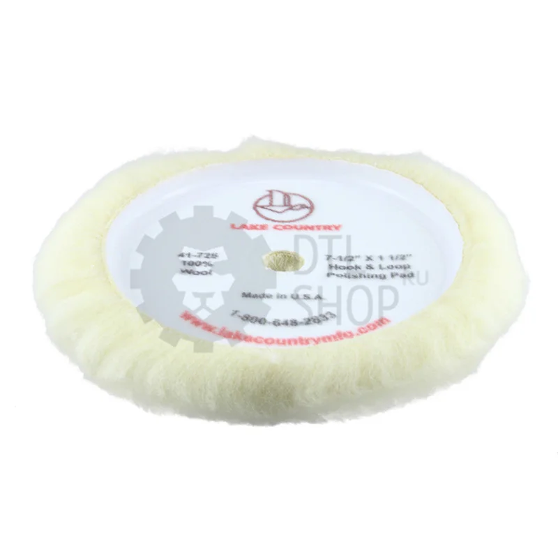 Lake Country Меховой полировальный круг, белый, 190*40мм - 2