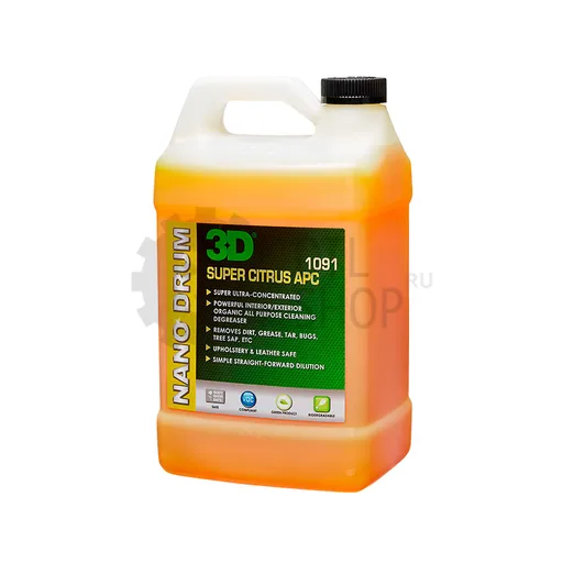 3D Super Citrus APC - Универсальный органический очиститель, 3.78 л - 1
