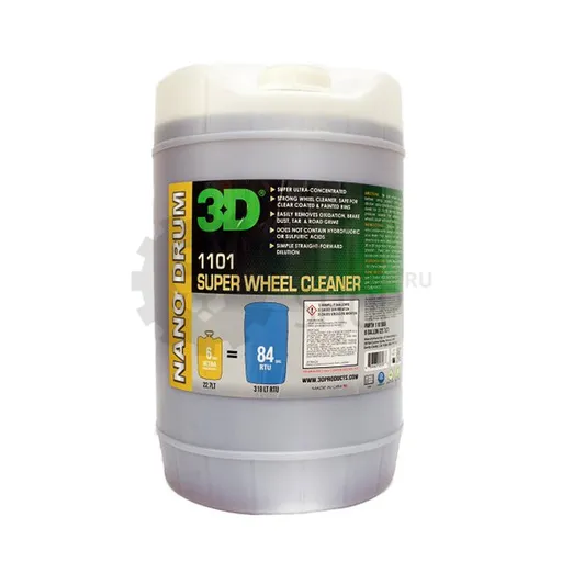 3D Super Wheel Cleaner - Чистящее средство для колес (супер концентрат), 18.93 л - 1