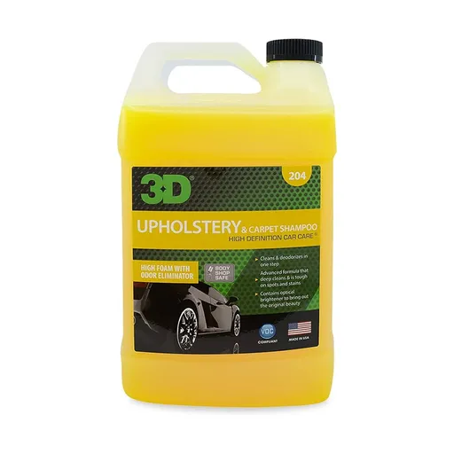 3D Upholstery & Carpet Shampoo - Средство для очистки ковров, сидений и обивки, 3.78 л - 1