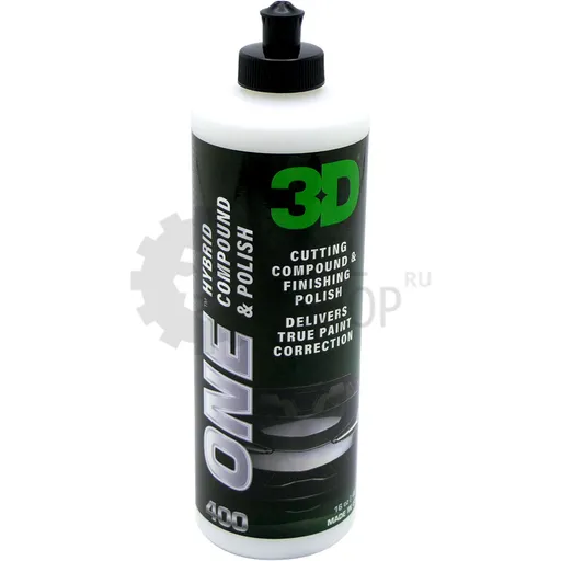3D ONE HYBRID - Абразивная и полировальная паста 2 в 1 с оксидом алюминия, 945 мл - 1
