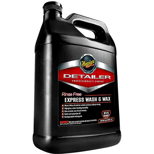 Meguiar's Rinse Free Express Wash Wax - Моющее средство с воском, не требующее споласкивания, 3.785 л - 1