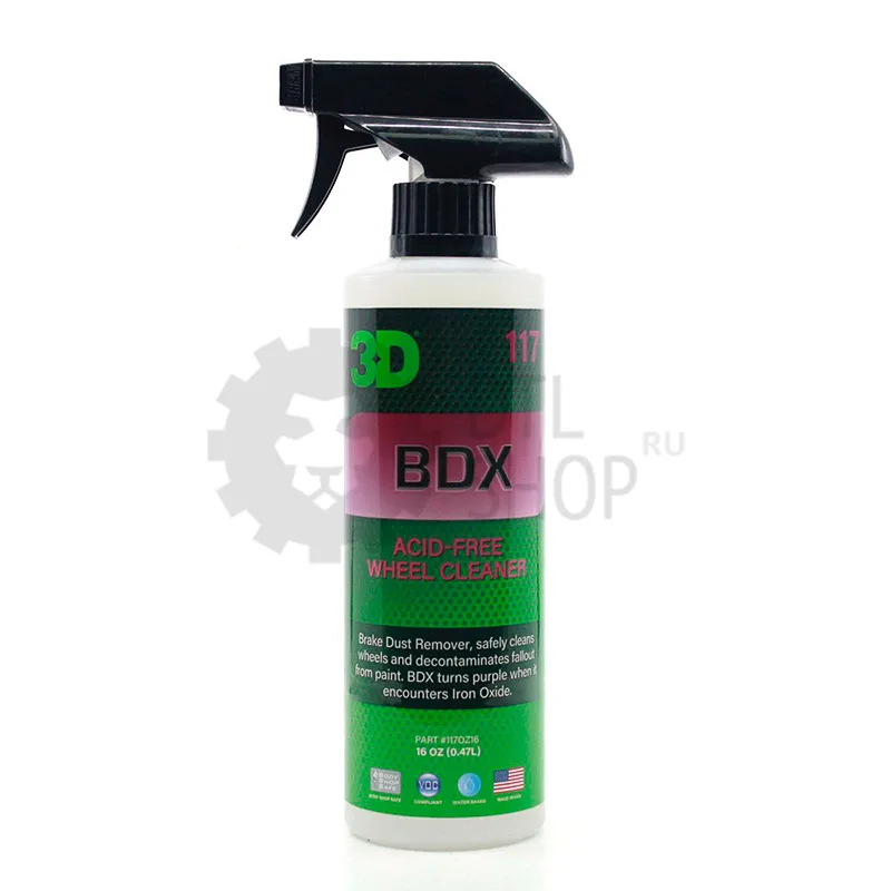 3D BDX - Бескислотное средство для удаления окислов, ржавчины и металлических вкраплений, 473 мл - 1