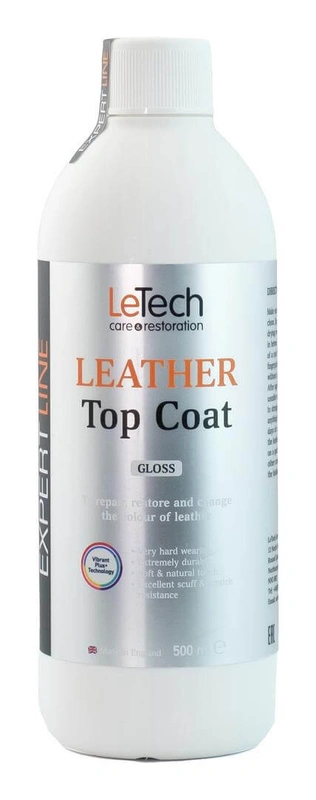 LeTech Leather Top Coat Gloss - глянцевый лак для кожи, 500 мл - 1