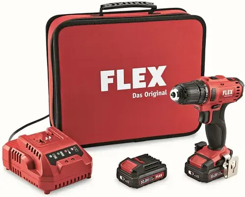 FLEX DD 2G 10.8-LD/2.5 Set Promo - Двухскоростной аккумуляторный шуруповерт 10.8 B - 1
