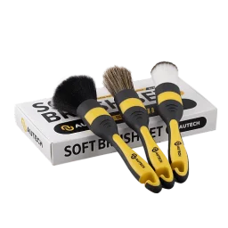 AuTech Soft Brush Set - Набор кистей с мягким ворсом, комплект из 3-х штук