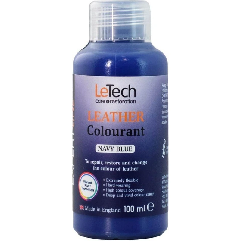 LeTech Leather Colourant Navy Blue - краска для кожи, темно-синий, 200 мл - 1