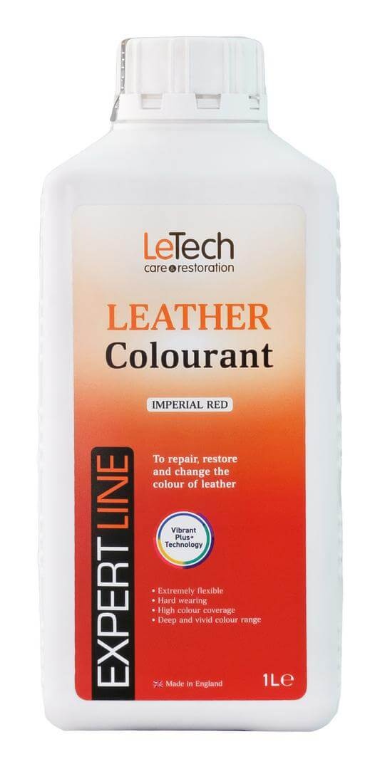 LeTech Leather Colourant Imperial Red - краска для кожи, имперский красный, 100 мл - 2