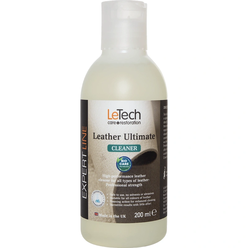 LeTech Leather Ultimate Cleaner BIOCARE FORMULA - пенный очиститель для кожи, 200 мл - 1