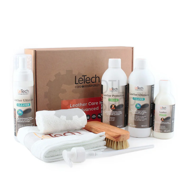 LeTech Leather Care Kit Advanced - Большой набор для ухода за кожей, 500 мл - 3