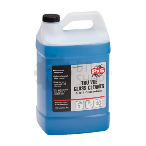 P&S Tru Vue Glass Cleaner - Очищающее средство для стекол, 3.78 л - 1