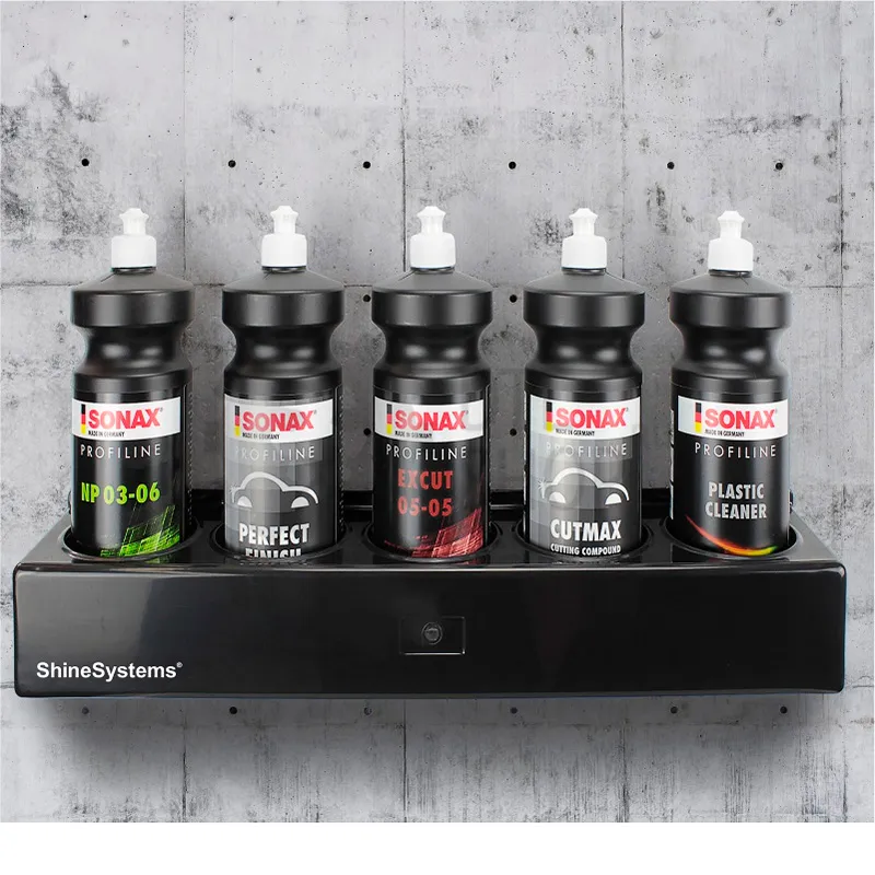 Shine Systems Bottle Shelf - пластиковая полка с отверстиями под бутылки, 53*10*10см - 1