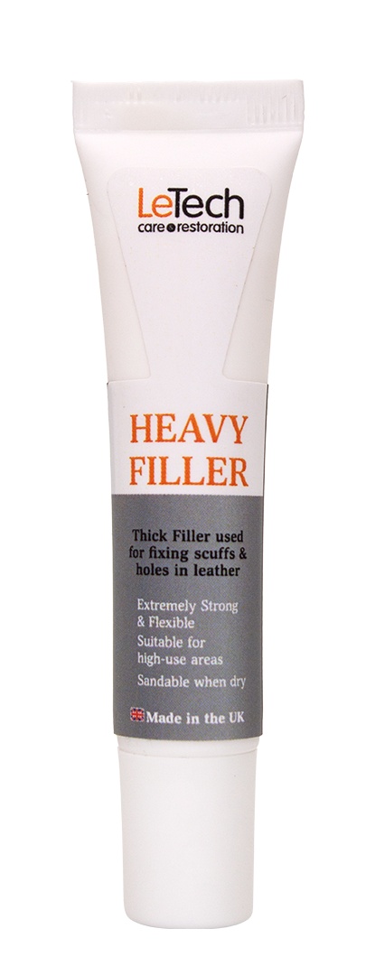 LeTech Leather Heavy Filler White - жидкая кожа для ремонта (густой состав), белый, 100 мл - 3