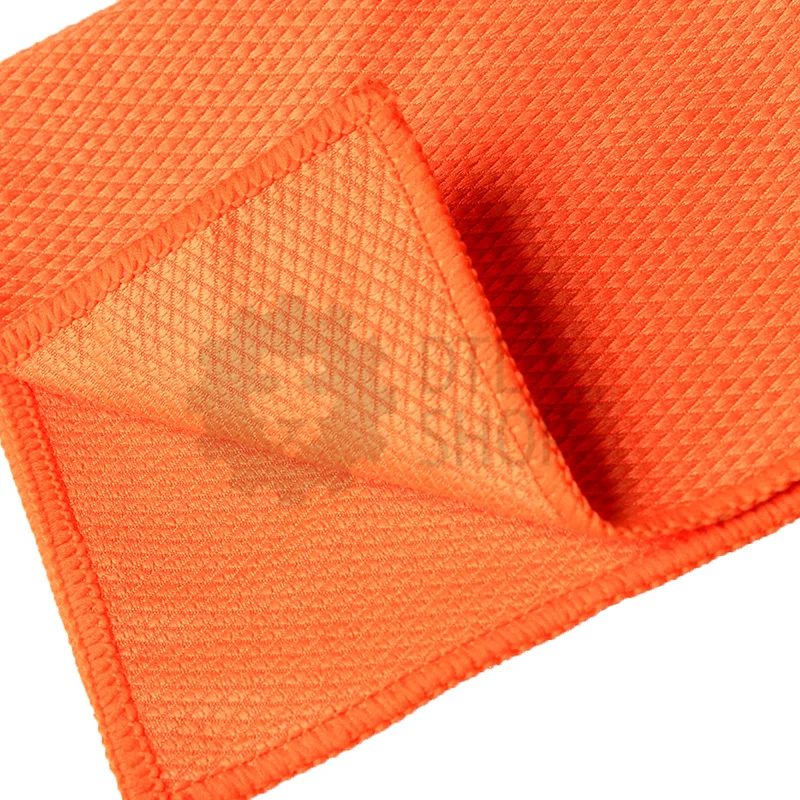 Dry Monster Glass Diamond - Микрофибровая салфетка для стекол, оранжевая, 30х40 см - 3