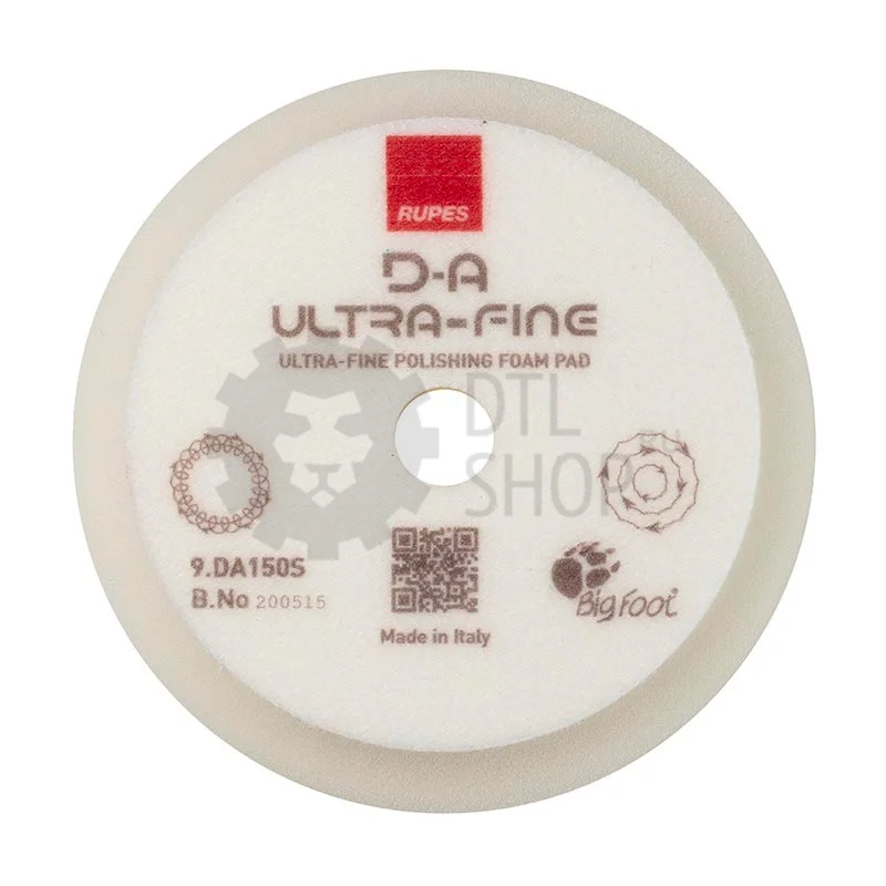 RUPES Диск полировальный, поролоновый, белый, 130/150 мм - 2