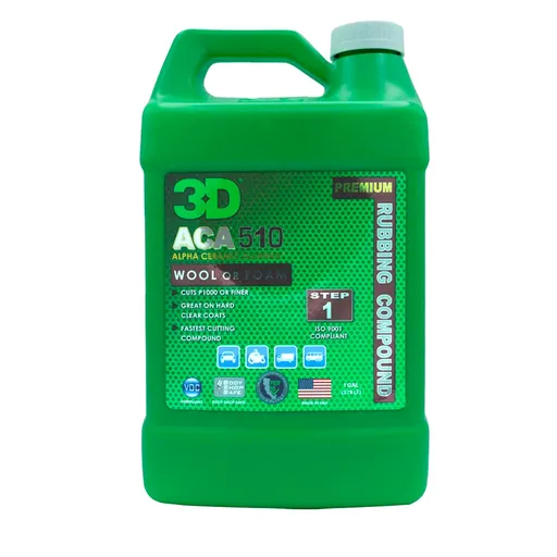 3D ACA 510 Premium Rubbing Compound - Режущая паста премиум-класса, 3.78 л - 1