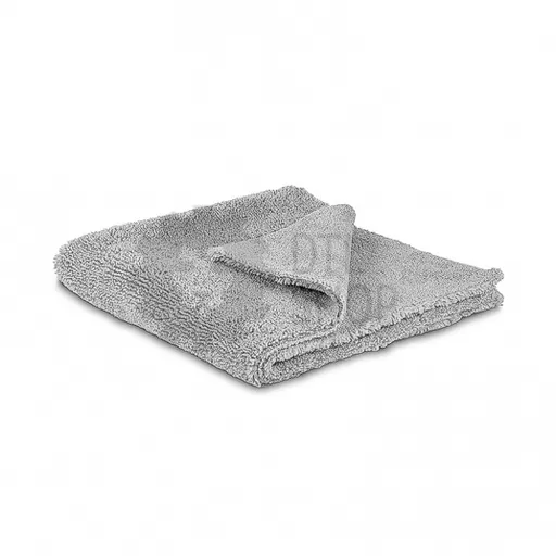 Dry Monster Deutsch Microfiber - двусторонняя микрофибровая салфетка без оверлока, серая, 520 гр/м, 40х40 см - 1