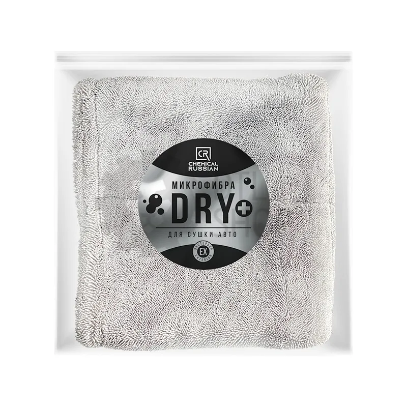 Chemical Russian DRY+ - микрофибровое полотенце для сушки авто, 50х60 см, 900 гр/м - 1