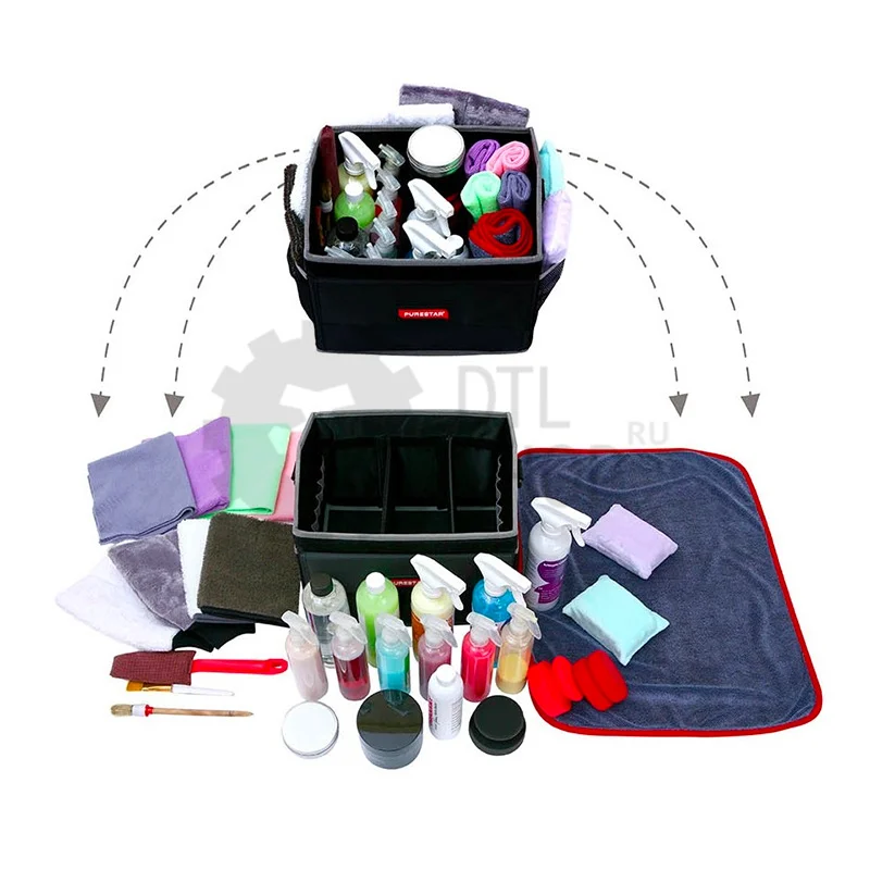 PureStar Tool Box - Сумка для автокосметики и микрофибры, 33х24х29 см - 3