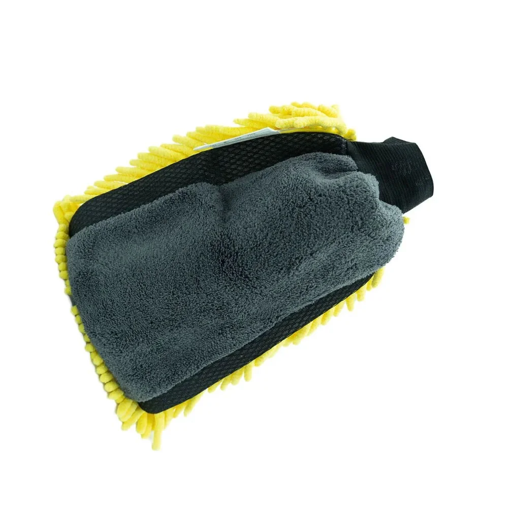 3D Chenille 2 sided Microfiber Wash Mitt Glove - Рукавица из микрофибры двусторонняя - 2