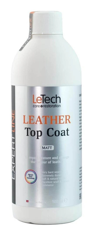 LeTech Leather Top Coat Matt - матовый лак для кожи, 500 мл - 1