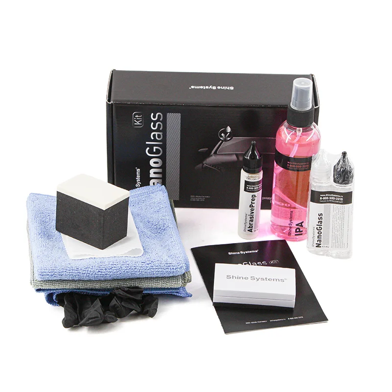Shine Systems NanoGlass Kit - набор по уходу за стеклом (антидождь) - 2