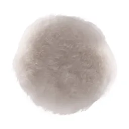 HANKO Меховой полировальный диск из натуральной овчины, белый, 150 мм