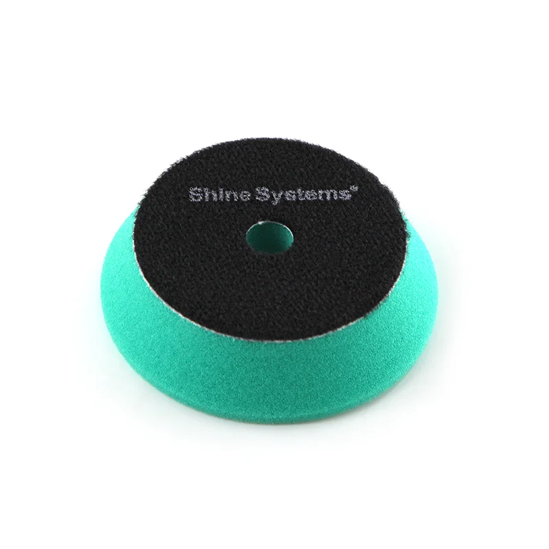 Shine Systems DA Foam Pad Green - полировальный круг экстра твердый зеленый, 75 мм - 2