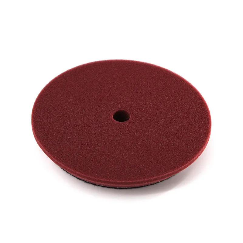 Shine Systems DA Foam Pad Maroon - полировальный круг полутвердый бордовый, 130 мм - 1
