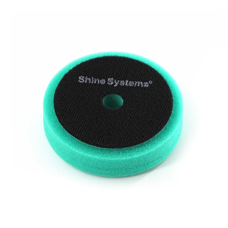 Shine Systems RO Foam Pad Green - полировальный круг твердый зеленый, 75 мм - 2