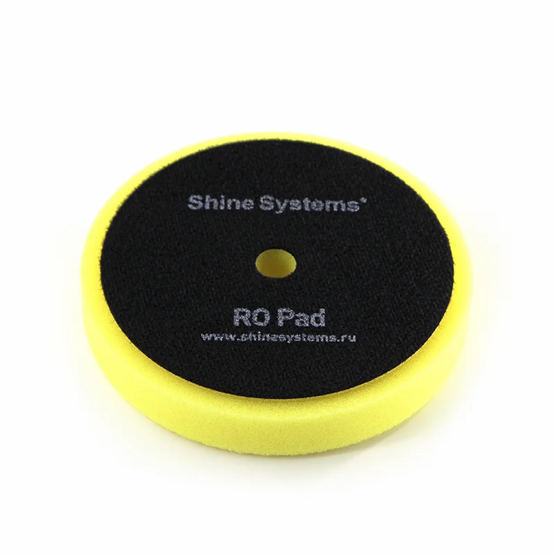 Shine Systems RO Foam Pad Yellow - полировальный круг полутвердый желтый, 130 мм - 2