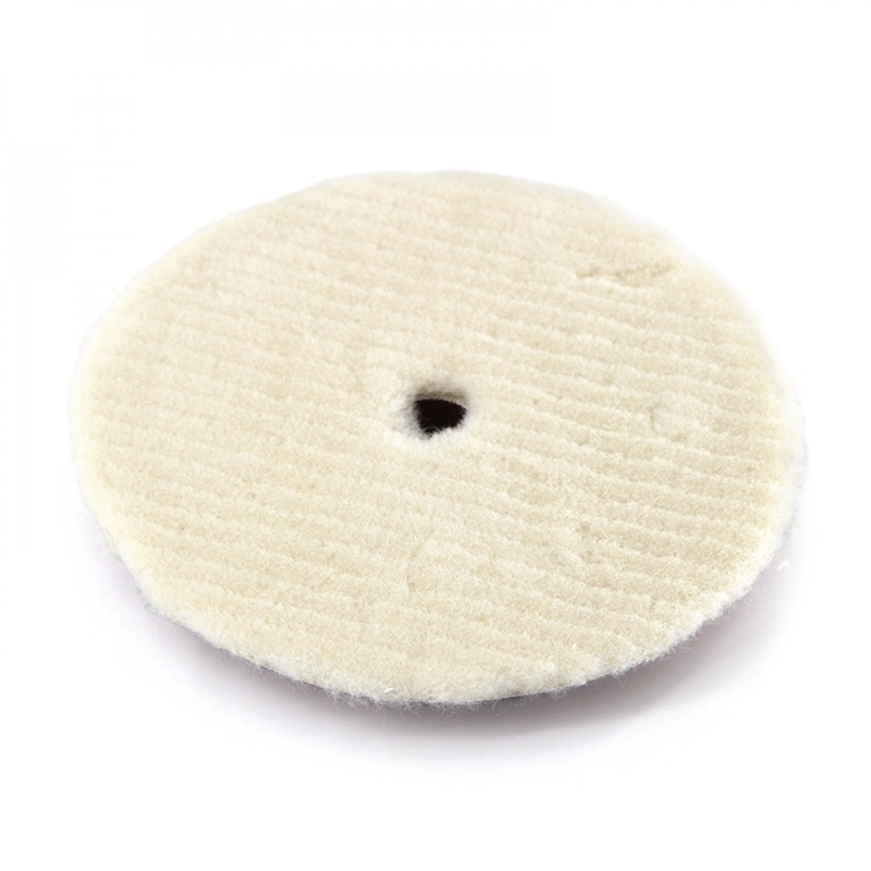 Shine Systems Stripy Wool Pad - полировальный круг из стриженого меха, 155 мм - 1