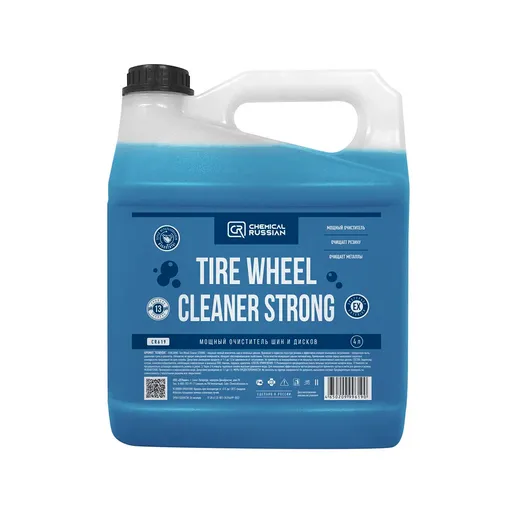 Chemical Russian Tire Wheel Cleaner Strong - мощный очиститель шин и дисков, 4 л - 1