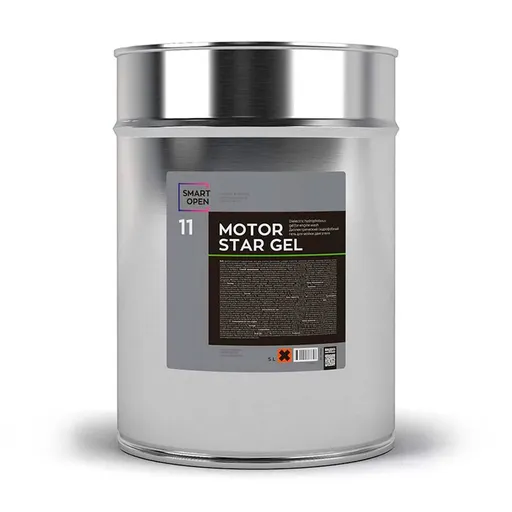 Smart Open Motor Star Gel 11 - диэлектрический гель-концентрат для мойки двигателя, 5 л - 1