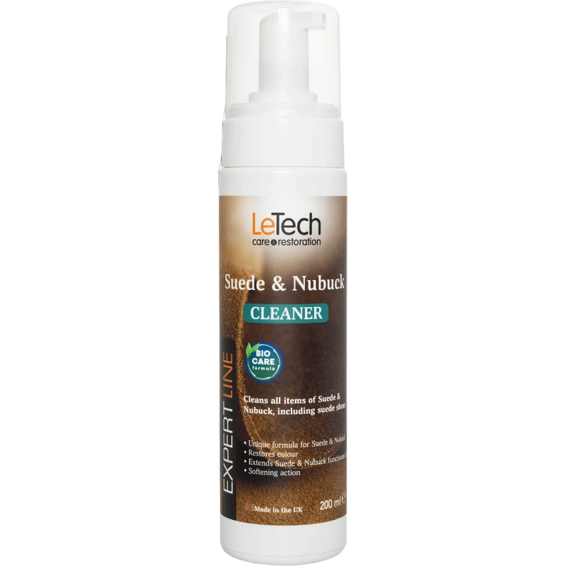 LeTech Suede & Nubuck Cleaner - пенный очиститель для замши и нубука, пенообразователь, 200 мл - 1